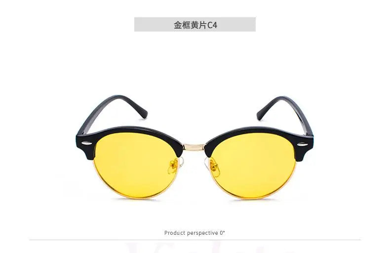 sunglasses 10 Color Men’s Polarized Driving Sunglasses Round Classic Frame