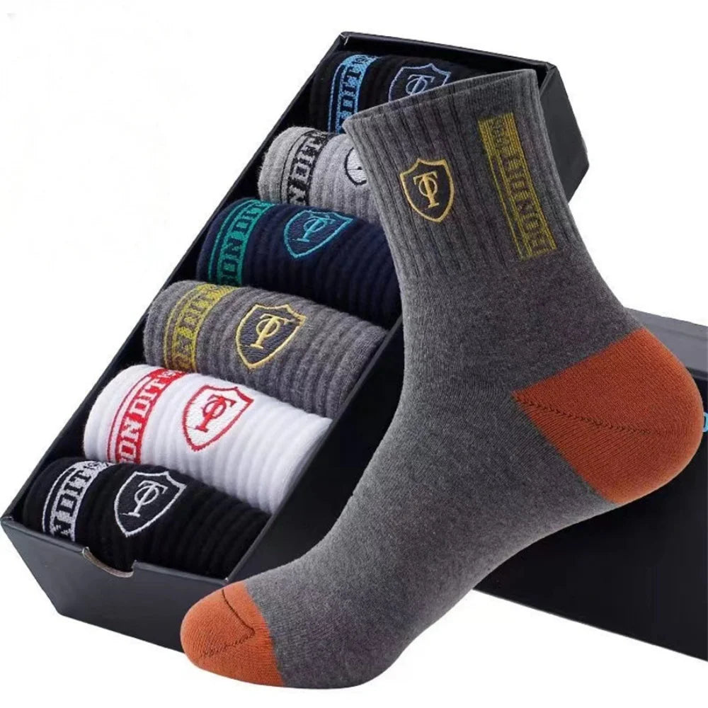 Men’s Cotton Sports Socks 10-Pack – Breathable & Odor Control