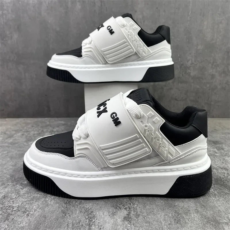 Men’s Casual Leather Sneakers – Soft Sole Sports Style