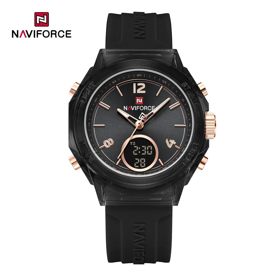 BB Color Women’s Dual Display Sports Watch – 50M Water Resistant