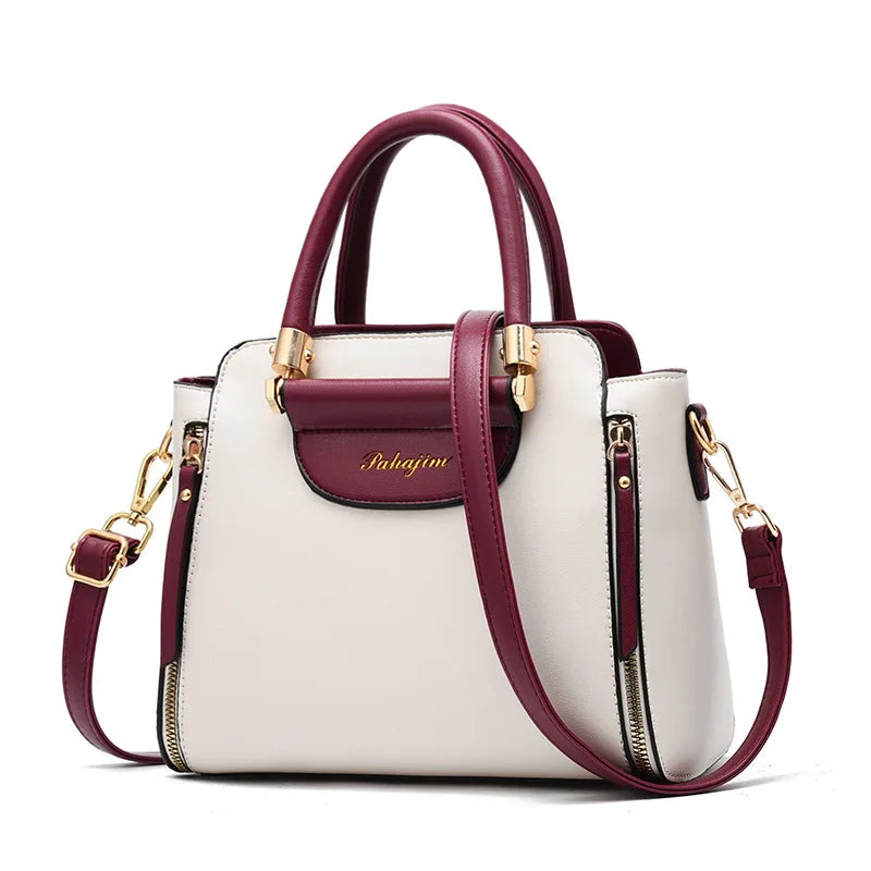 Women’s PU Shoulder Handbag – Soft Square Pillow Style