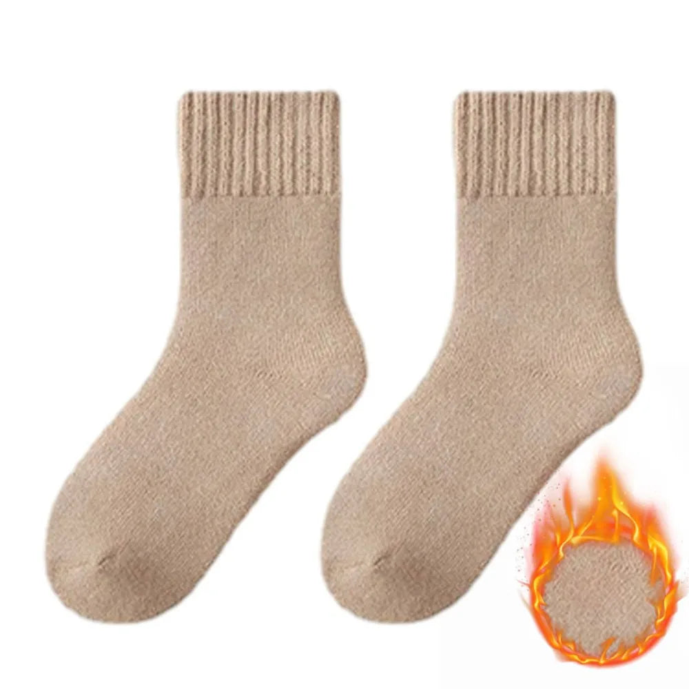 coffee Color Women’s Thick Thermal Socks For Winter Sleep & Lounge
