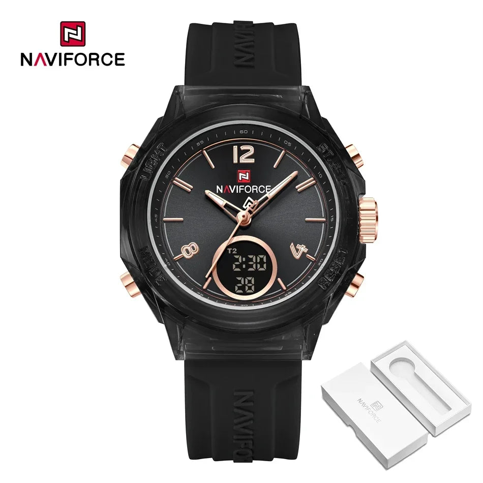 BB-BOX Color Women’s Dual Display Sports Watch – 50M Water Resistant