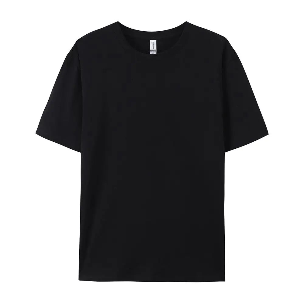 Black Color 100% Cotton Solid T-Shirt – Breathable Casual Tee