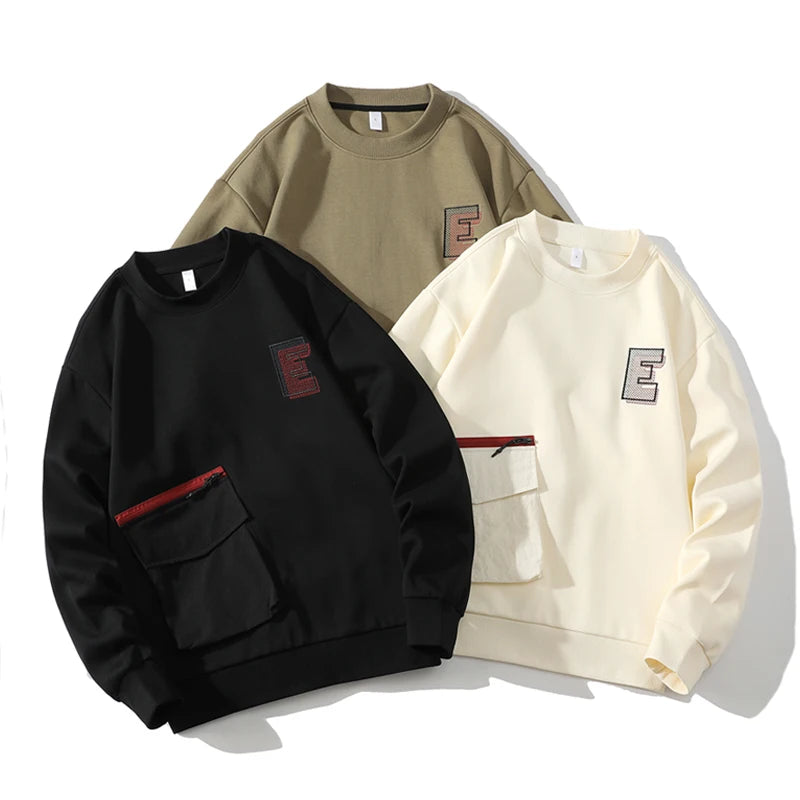 Men's Oversized Crewneck Sweatshirt Casual Streetwear