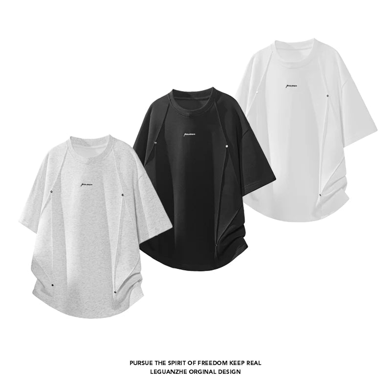 Men's Oversized Streetwear T-Shirt Casual Summer Tee