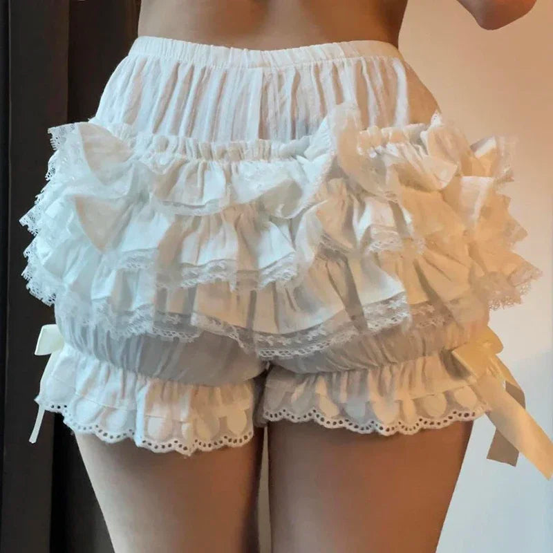 Women’s High Waist Ruffle Bloomers Short Panties