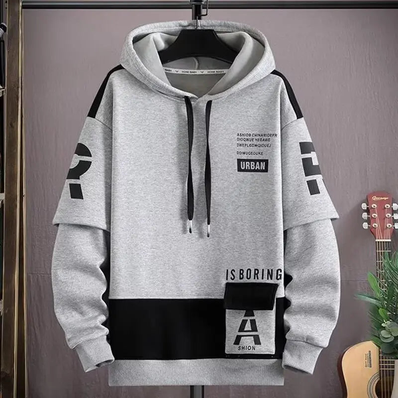 Men's Harajuku Graphic Hoodie Sweatshirt Japan Style