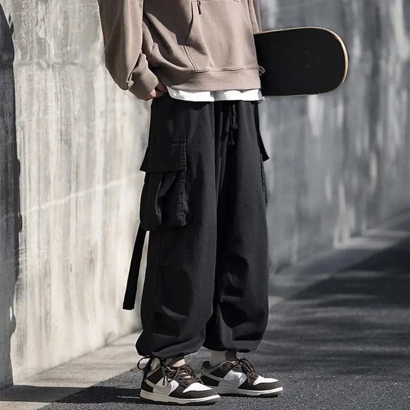 Men's Loose Cargo Pants With Multiple Pockets
