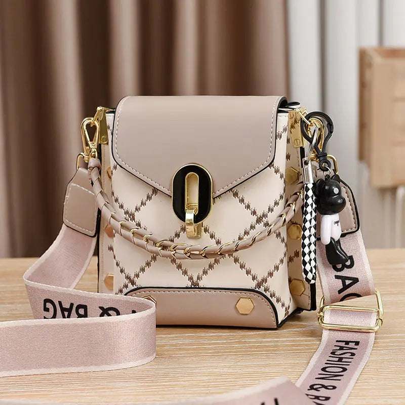 Mini PU Crossbody Phone Bag For Women With Zipper