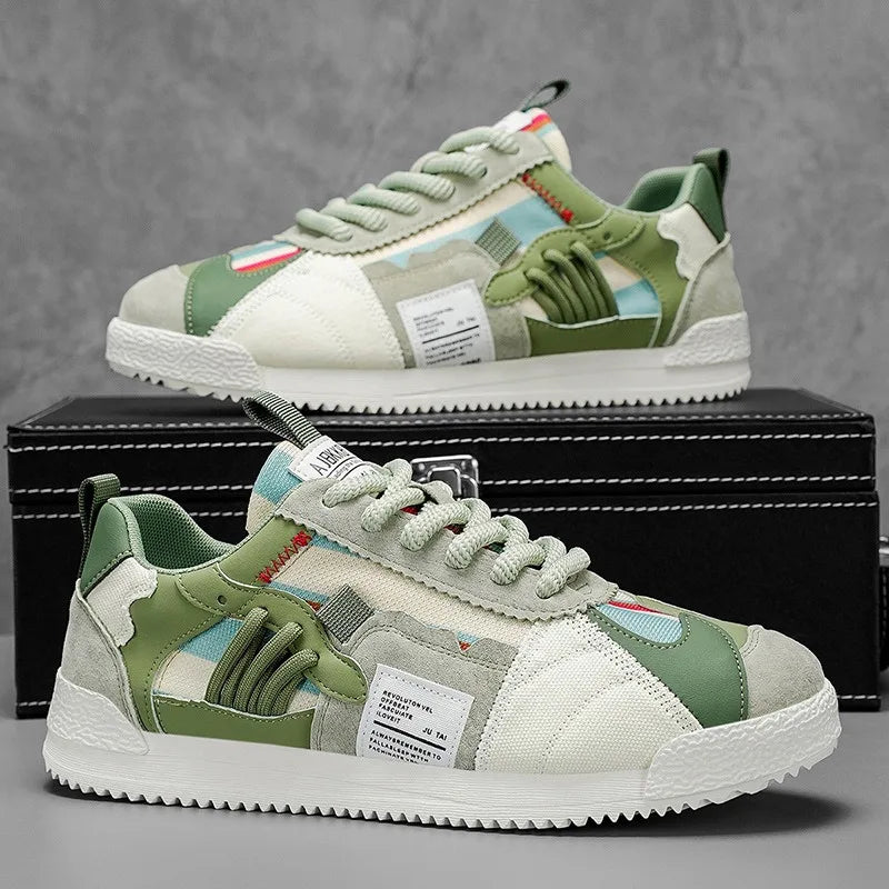 Men’s Canvas Casual Sneakers – Lightweight Breathable Style