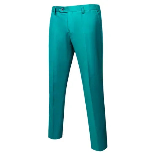 Light green Color Men’s Formal Office Trousers Casual Stretch Suit Pants