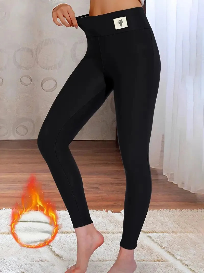 Women’s Fleece Lined High Waist Leggings for Winter