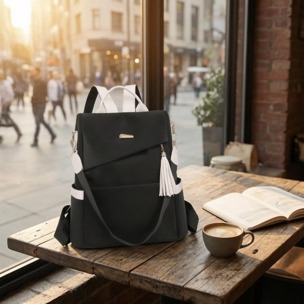 Women’s Anti-Theft PU Leather Travel Backpack Purse