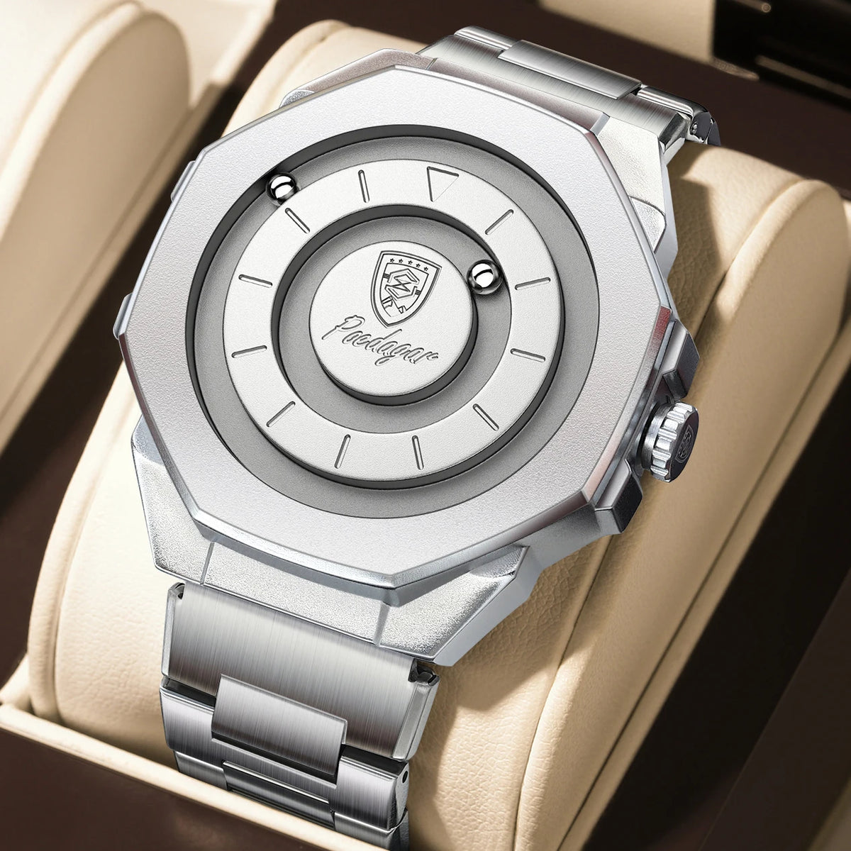 Men's Stainless Steel Business Watch – Waterproof Quartz