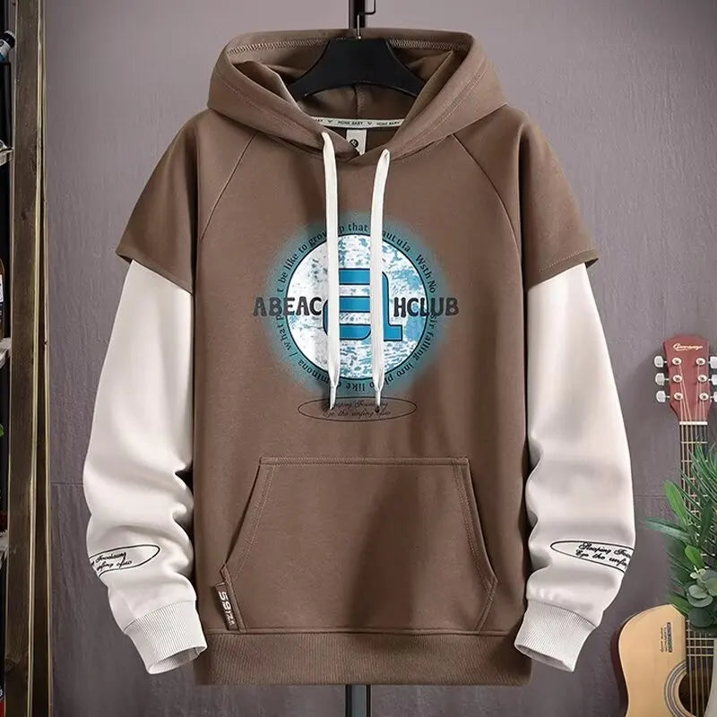 Men's Graphic Hoodie Streetwear With Printed Design