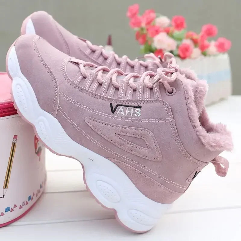 Women’s Winter Cotton Sneakers Warm Thick Sole Casual