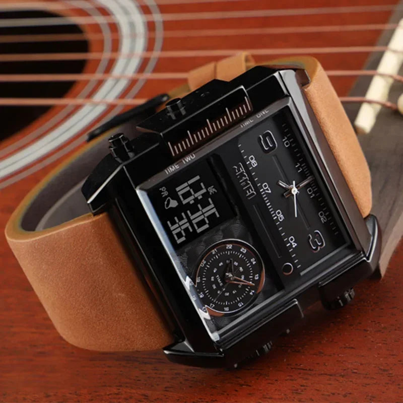 Men’s Digital Sport Watch Quartz Dual Display