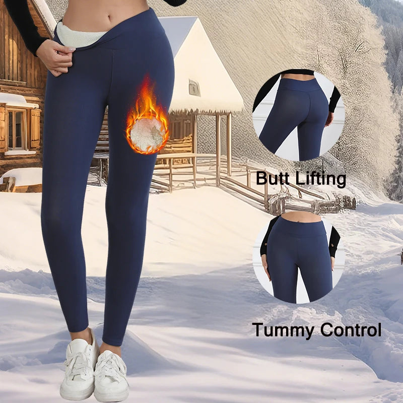 Women’s Fleece Lined High Waist Thermal Leggings