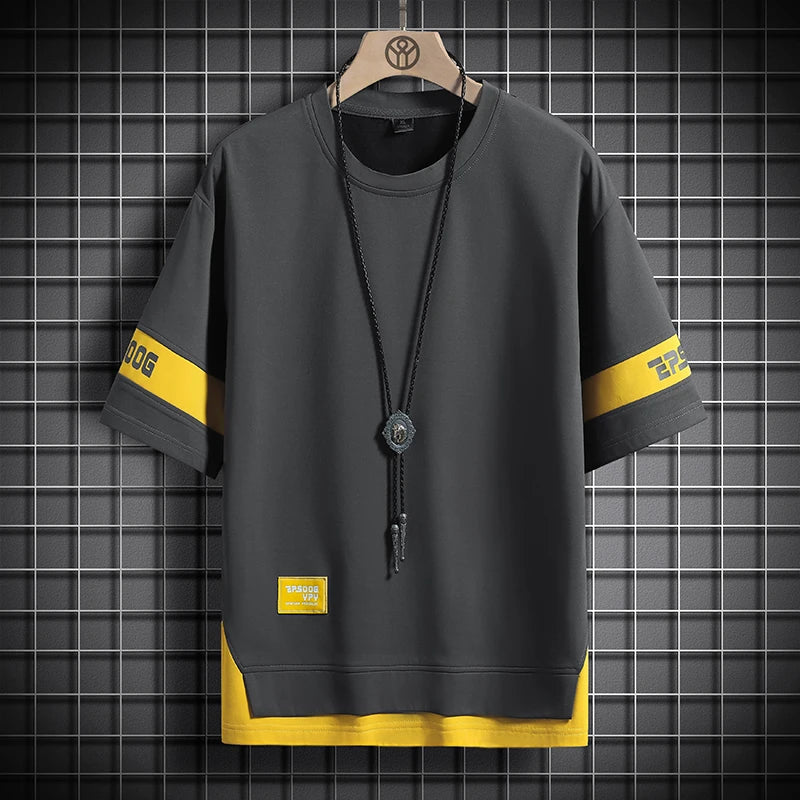 Men’s Oversized Hip Hop T-Shirt Casual Streetwear