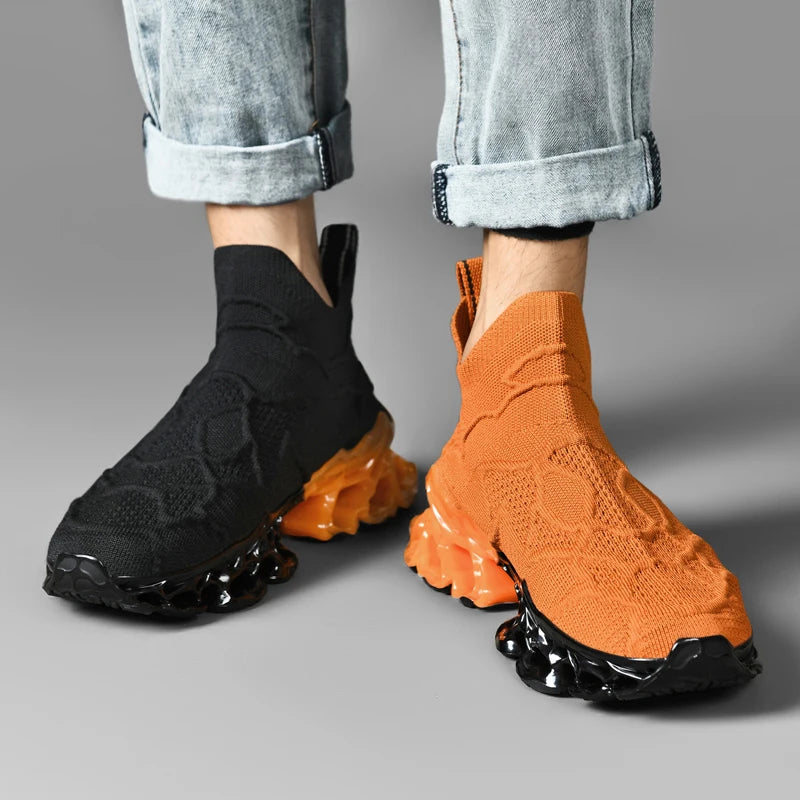Men's Slip-On Breathable Sneakers Casual Running Shoes