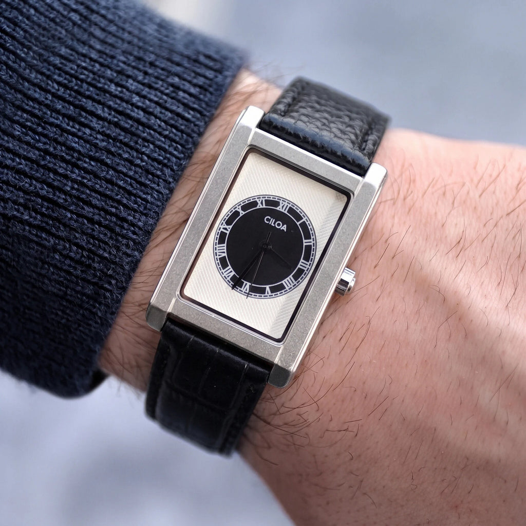 Vintage Rectangle Quartz Watch – Minimalist Business Style