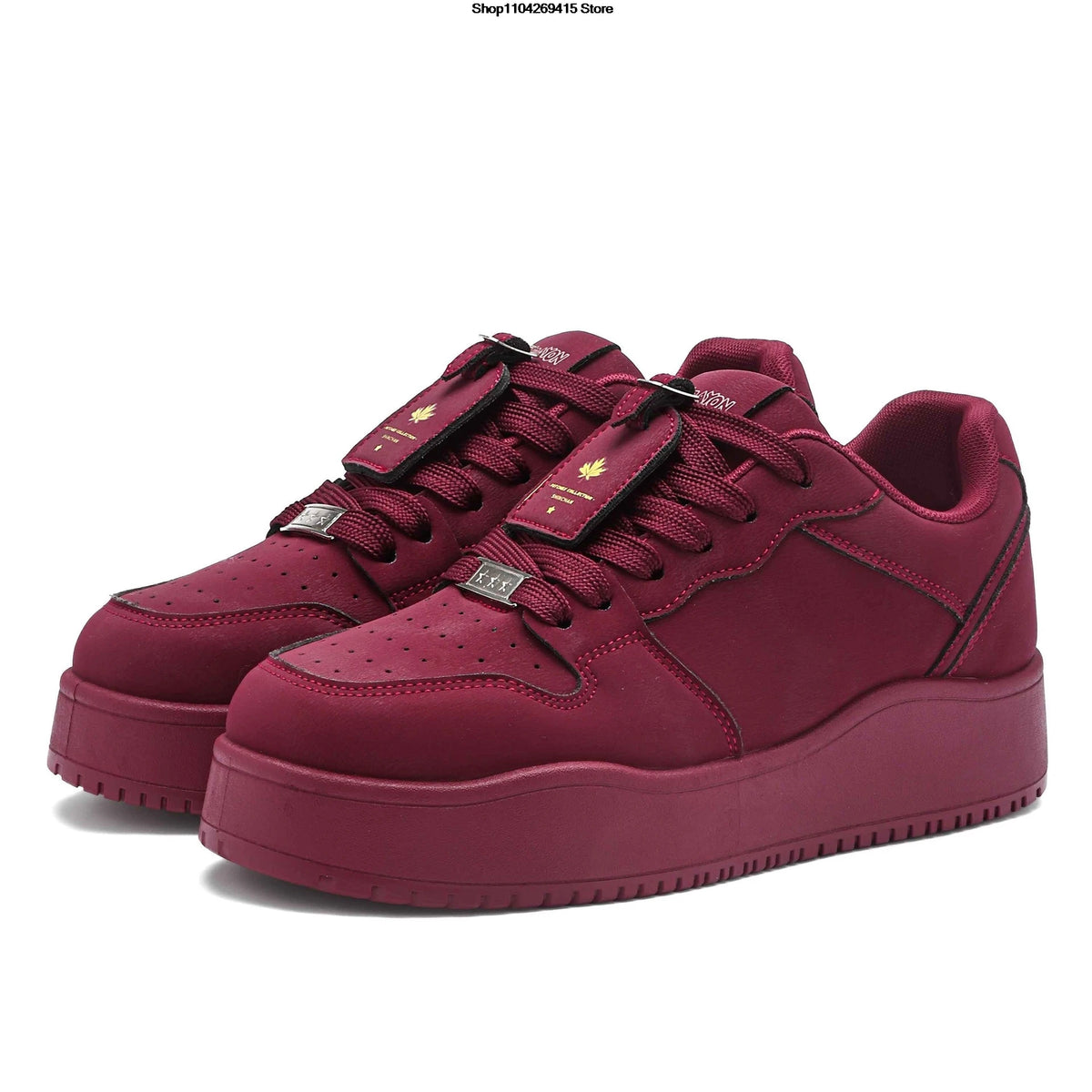 Men's PU Casual Sneakers – Breathable Rubber Sole