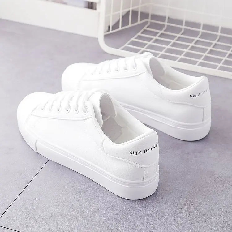Women’s PU Platform Sneakers Casual Vulcanized Shoes
