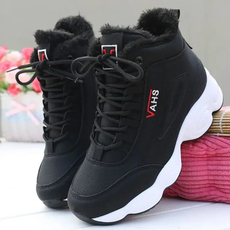 Women’s Winter Cotton Sneakers Warm Thick Sole Casual