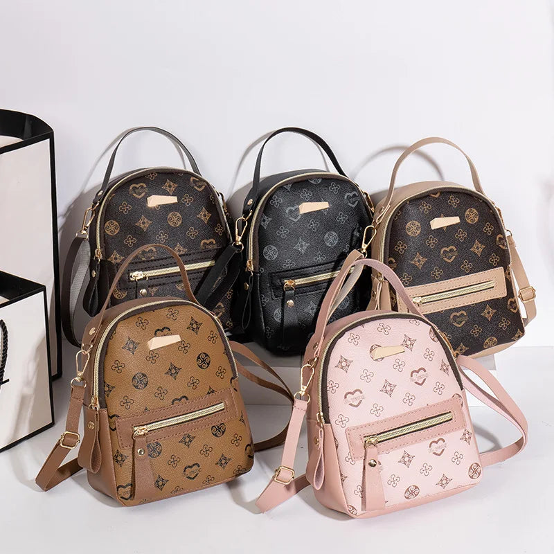 Women’s PU Leather Mini Backpack – Lightweight Daypack