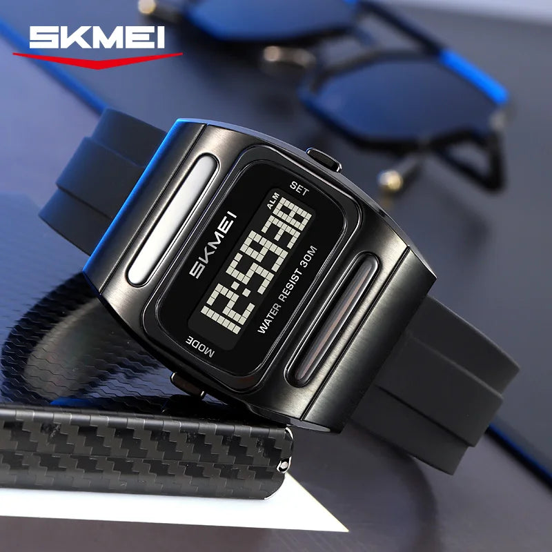 Men’s Digital Sports Watch With Alarm, Date & Backlight