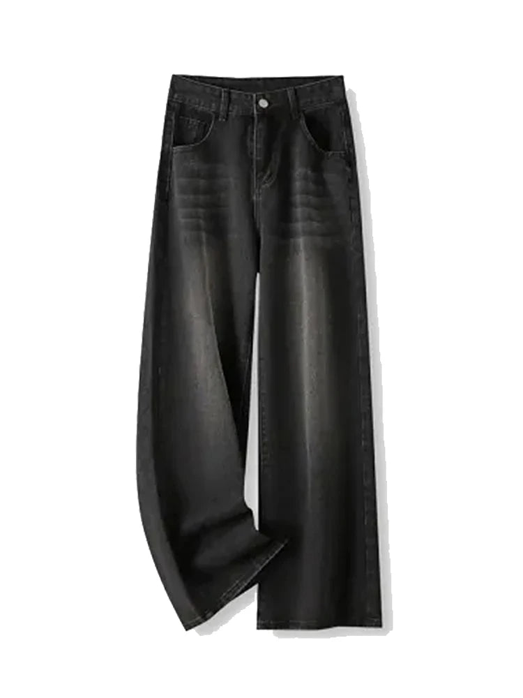 Women’s Retro High Waist Loose Straight Leg Jeans