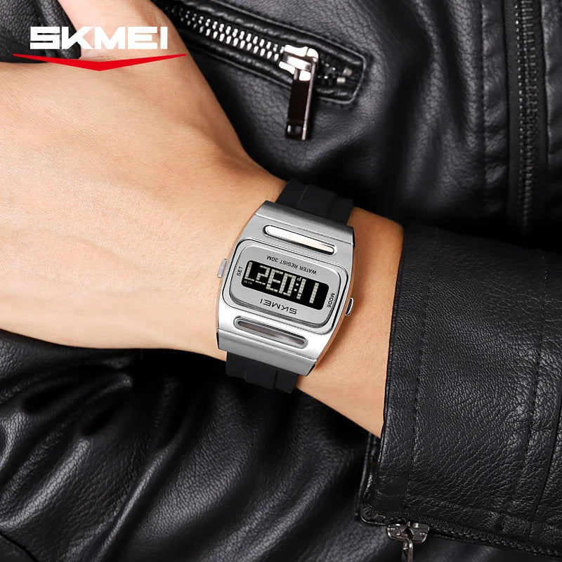 Men’s Digital Sports Watch With Alarm, Date & Backlight