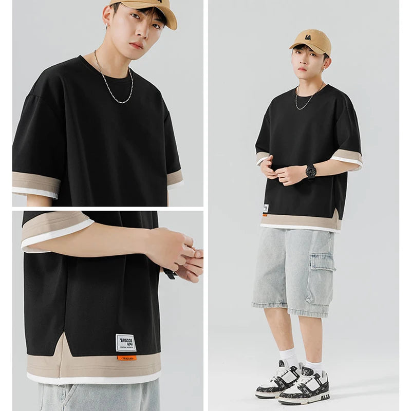 Men’s Oversized Drop Shoulder T-Shirt Plus Size