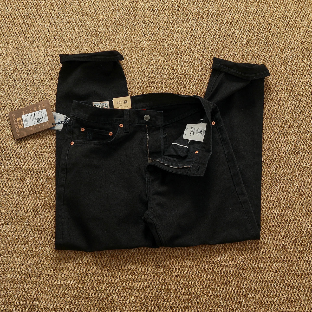 Men’s Vintage Straight Leg Denim Jeans – Relaxed Fit