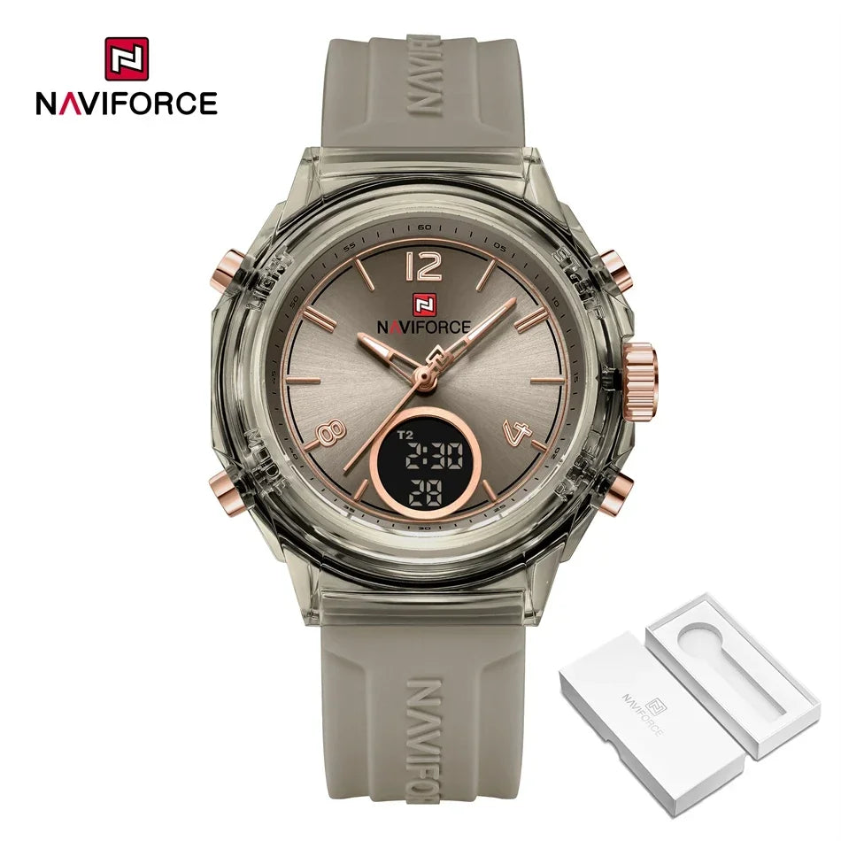 GYGY-BOX Color Women’s Dual Display Sports Watch – 50M Water Resistant