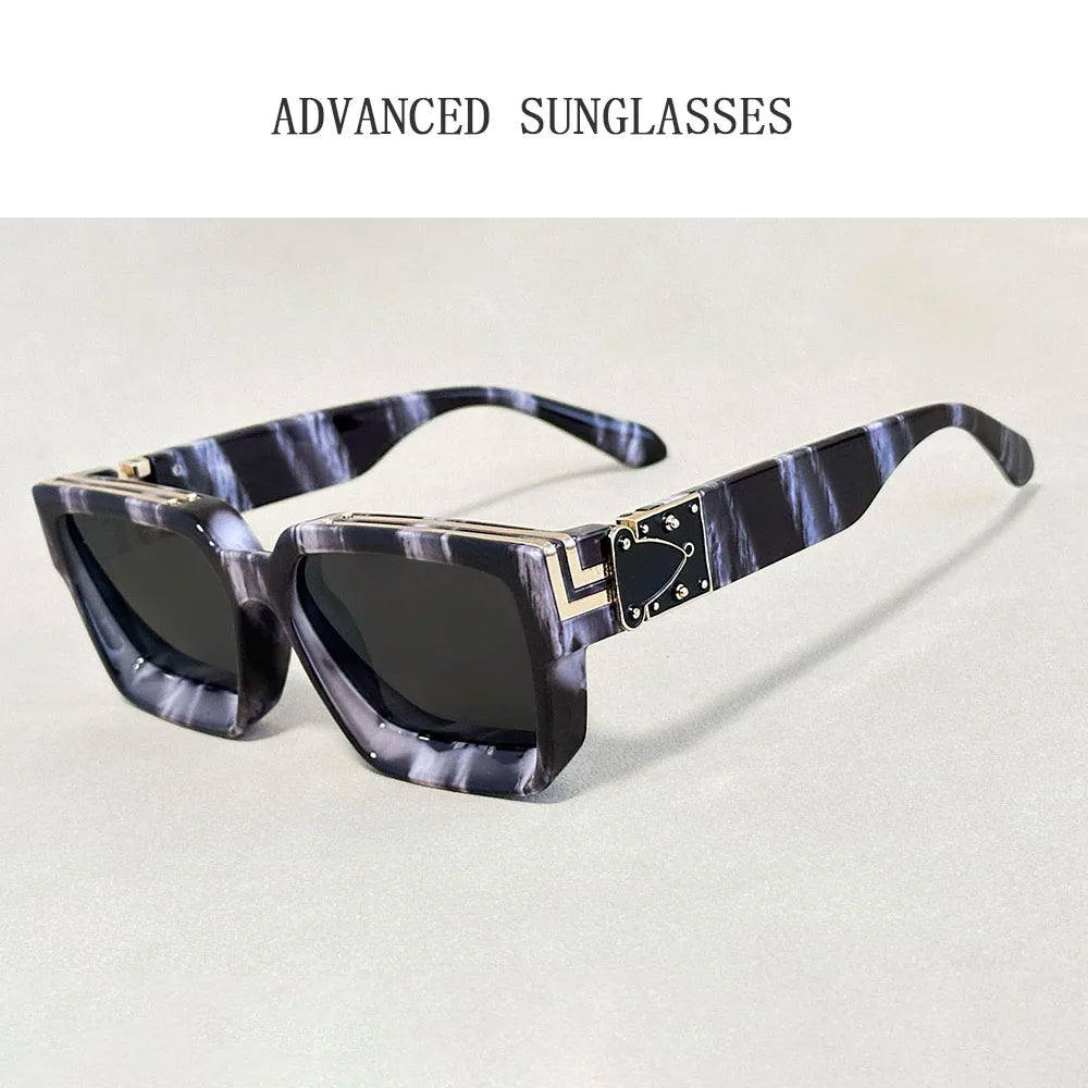 Men's Oversized Square Sunglasses UV400 Street Style
