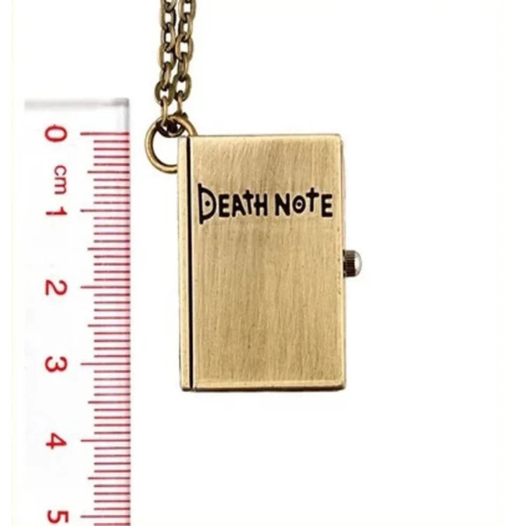 Anime Death Note Pocket Watch Necklace – Quartz Antique