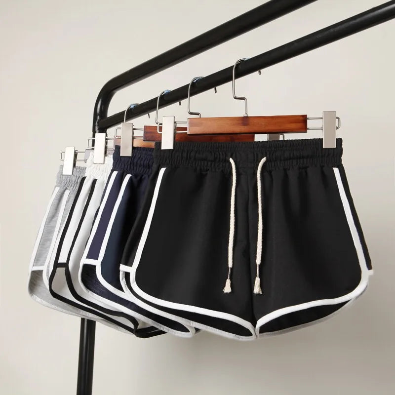 Women’s Loose Yoga Shorts Mid-Waist Wide Leg Design