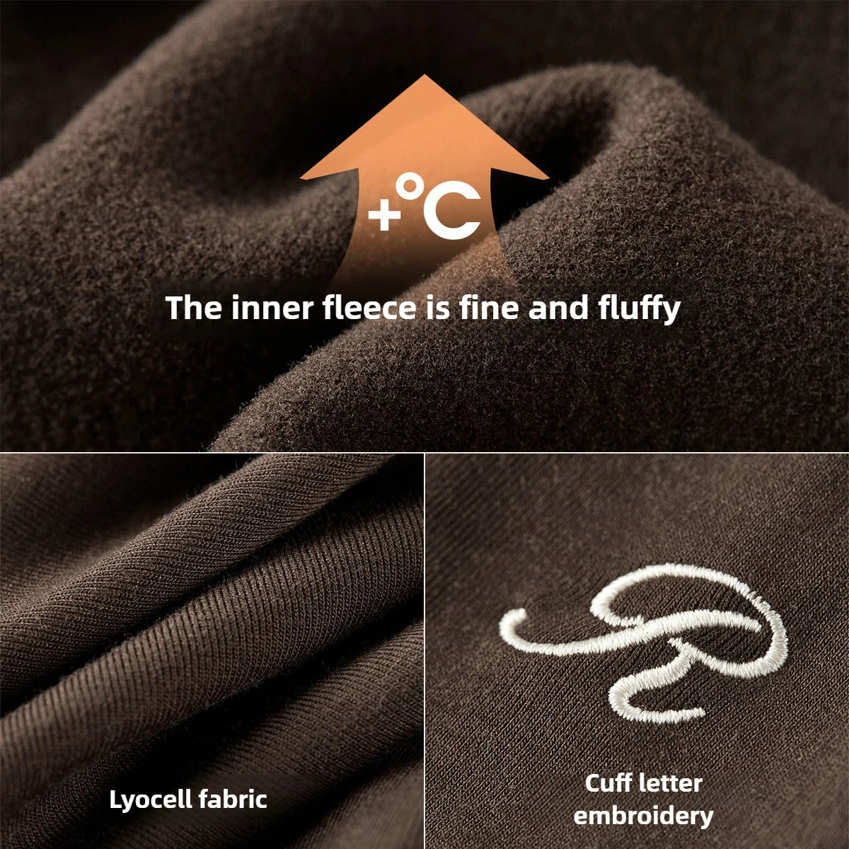 Women’s Thermal Knit Turtleneck Top With Letter Embroidery