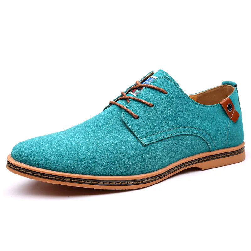 Men’s PU Leather Casual Oxford Shoes With Rubber Sole