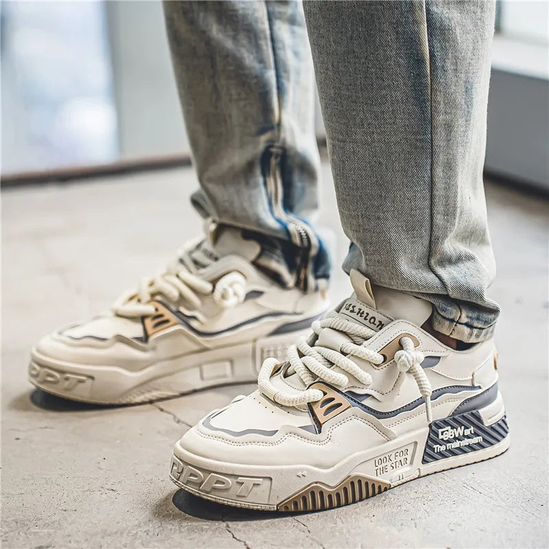Men's Breathable Casual Sneakers For Walking And Running