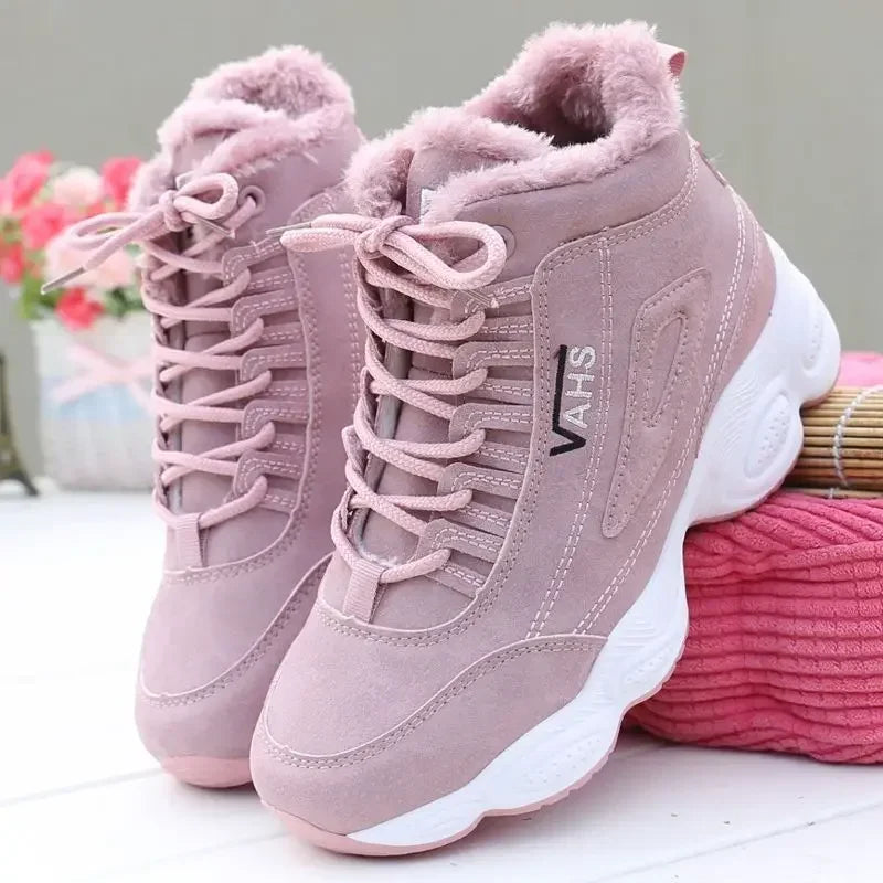Women’s Winter Cotton Sneakers Warm Thick Sole Casual