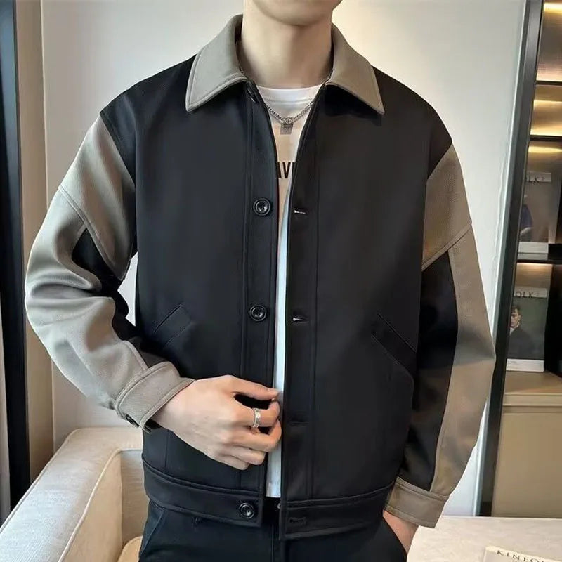 Men’s Color Block Safari Jacket – Lightweight Spring Layer
