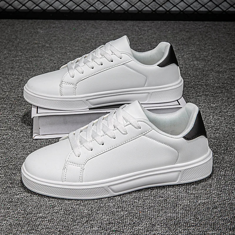 Men’s PU Leather Casual Sneakers – Lightweight & Breathable