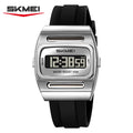 Silver Color Men’s Digital Sports Watch With Alarm, Date & Backlight