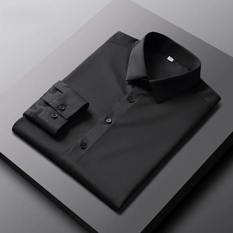 Men's Non-Iron Casual Shirt – Wrinkle-Resistant Solid