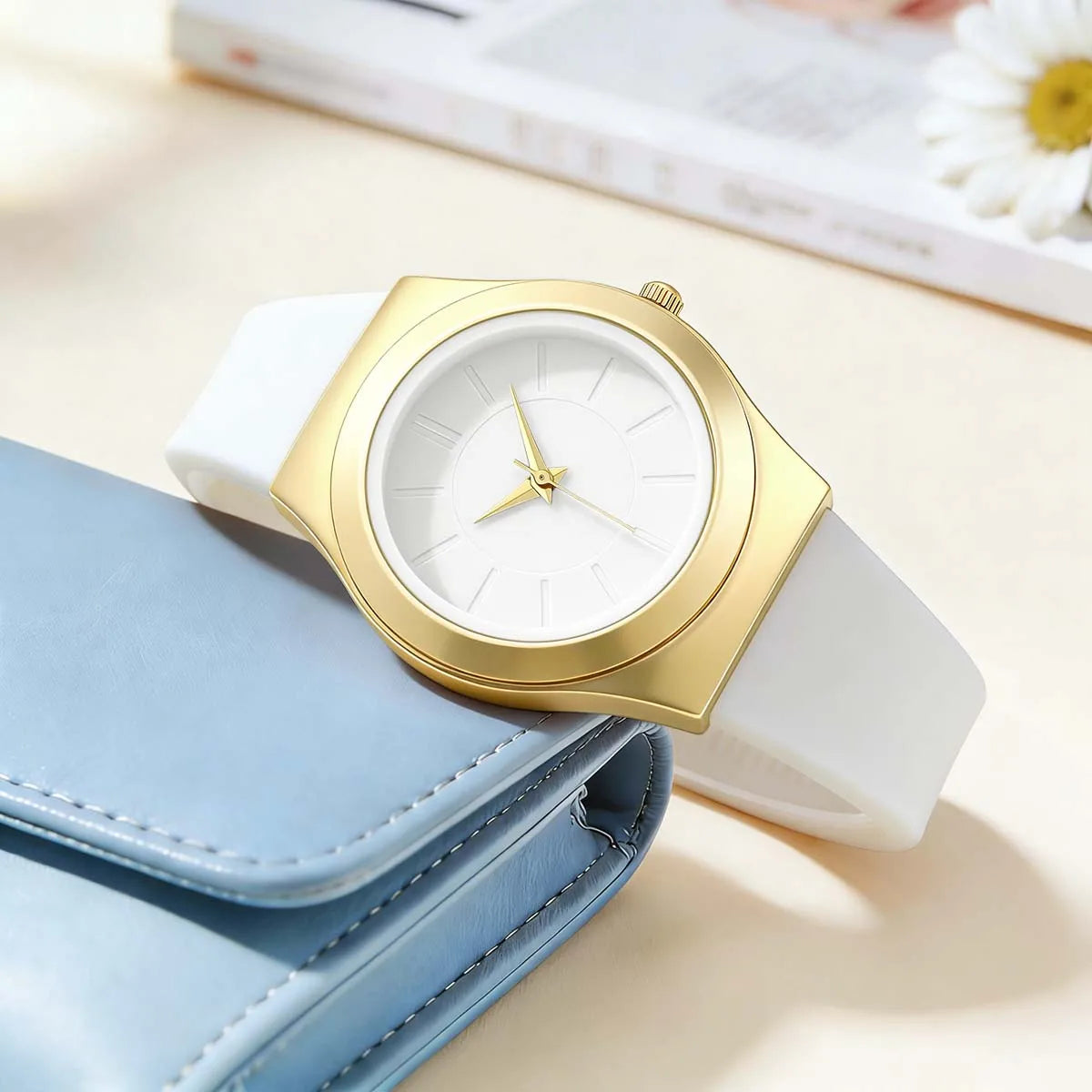 Women’s Sport Quartz Watch With Soft Silicone Band
