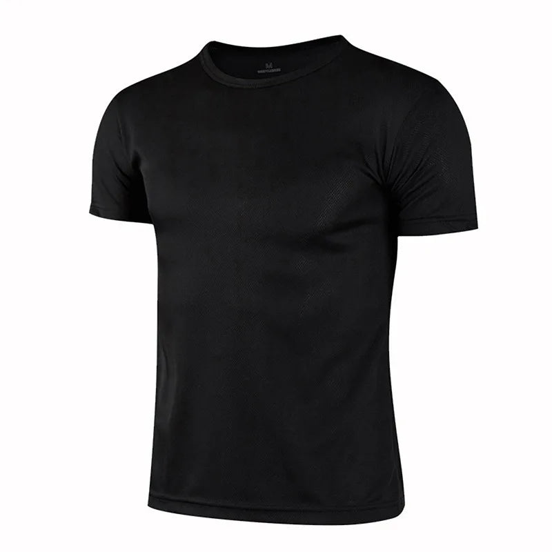 black Color Unisex Quick-Dry Work And Campaign T-Shirt