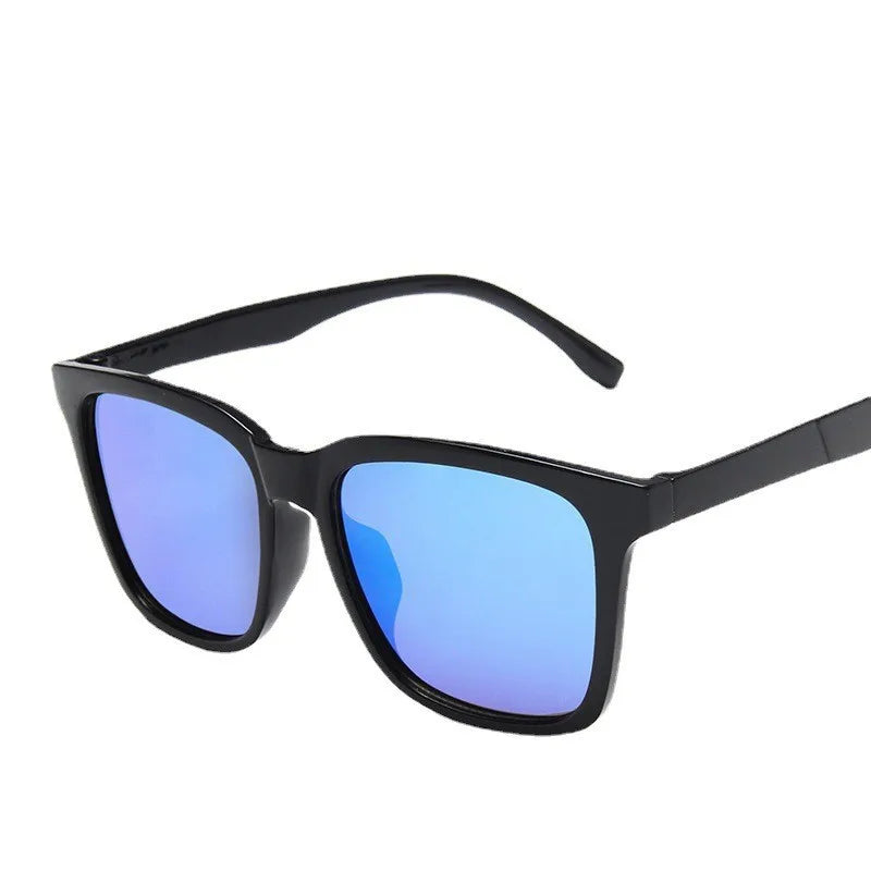Retro Square Sunglasses For Men – UV400 Mirror Lenses